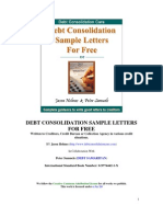 Debt Consolidation Sample Letter