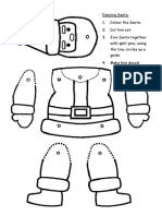 Dancing Santa. 1. Colour The Santa. 2. Cut Him Out. 3. Join Santa Together With Split Pins, Using The Tiny Circles As A Guide. 4. Make Him Dance!