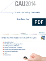 Drawing Production Using OrthoGen