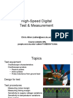 High-Speed Digital Test & Measurement: Chris Allen (Callen@eecs - Ku.edu)