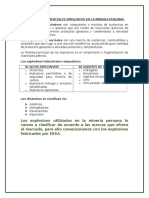 Explosivos Comerciales Empleados en La Mineria