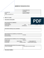 Anamnesis Fonoaudiologica para Ninos