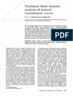 Nonlinear Finite Element Analysis of Latticed Transmission Towers