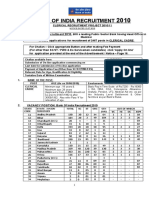 Bank of India 2467 Clerks Notification