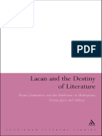 (Continuum Literary Studies.) Azari, Ehsanullah - Lacan, Jacques-Lacan and The Destiny of Literature - Desire, Jouissance and The Sinthome in Shakespeare, Donne, Joyce and Ashbery-Continuum (2008)