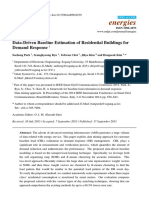 Data-Driven Baseline Estimation of Residential Buildings For Demand Response