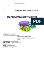 Matematica Distractiva Optional Suport Curs