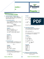 Algebra - 1 - Leyes de Exponentes - Valor Numerico