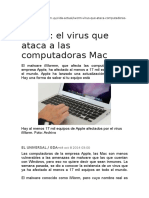 IWorm, El Virus Que Ataca A Las Computadoras Mac