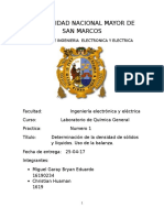 Informe de Laboratorio de Quimica n1