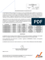 Notificación Por Aviso #032 Mayo de 2017