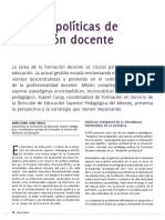 Nuevas Políticas de Formacion Docente Maria Y. Curay