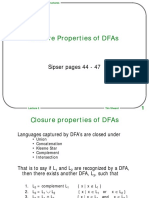 Closure Prop Dfa