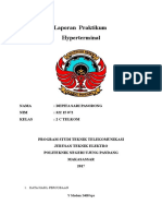 Laporan Praktikum Komunikasi Data Hyperterminal