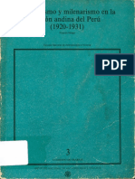 Sindicalismo y Milenarismo en La Region Andina Del Peru 1920-1931 - Ricardo Melgar Bao