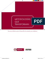 Metodologías Que Transforman: Secuencia Didáctica para El Desarrollo de Competencia Ciudadanas