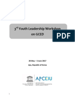 (APCEIU) 3rd Youth Leadership Workshop On GCED - Concept Note