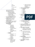 ANTH 005 First Midterm Study Guide