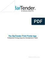 Bartender Print Portal App