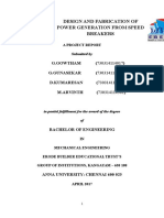 Design and Fabrication of Power Generation From Speed Breakers