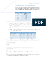 Geología de Minas - Tarea