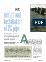 Committee Report:: Design and Installation of PE Pipe