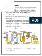 Descripción Del Proceso de Amoniaco