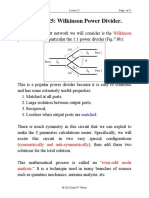 Wilkinson Power Divider