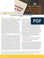 Becoming Top Ten: An Analysis of Michigan's ESSA Plan
