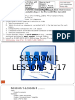 Gmetrix Learnkey Word 2016 Session 1-5 Lesson Plans