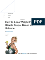 How To Lose Weight Fast: 3 Simple Steps, Based On Science: Topics Meal Plans Foods