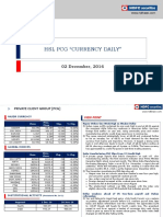 HSL PCG "Currency Daily": 02 December, 2016