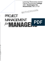 Project Management For Managers