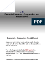 Example Problems: Coagulation and Flocculation