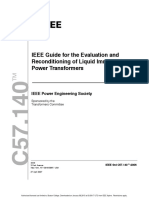 IEEE Guide For The Evaluation and Reconditioning of Liquid Immersed Power Transformers