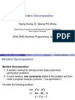 Yuping Intro To BendersDecomp PDF