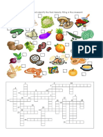 Food Crossword 2 Ano