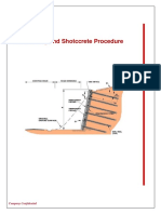 Procedure-Soil Nailing and Shotcrete