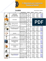 Lista Precios Renta Ligera