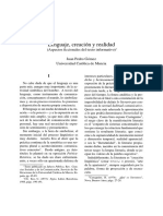 Lenguaje Creacion y Realidad PDF