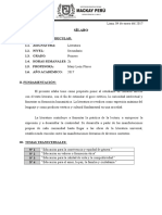 Sílabo de Persona, Familia y Relaciones Humanas