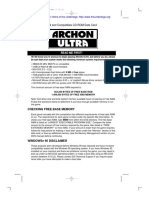 IBM and Compatibles CD-ROM Data Card: Archon Ultra Manual