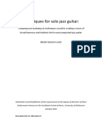 Jazz Guitar Techniques Thesis.