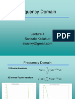 Frequency Domain Image Processing