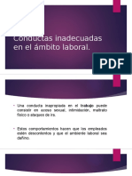 Conductas Inadecuadas en El Ámbito Laboral