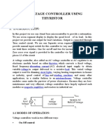 Ac Voltage Controller Using Thyristor Project Report by Sandeep