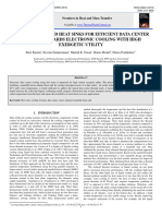 Hot Water Cooled Heat Sinks For Efficient Data Center Cooling: Towards Electronic Cooling With High Exergetic Utility