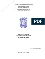 Contenido Programático Topografía I - Práctica N°1