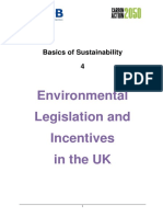 4 - Environmental Legislation and Incentives in The UK