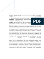 Minuta de Acta Notarial de Matrimonio Civil